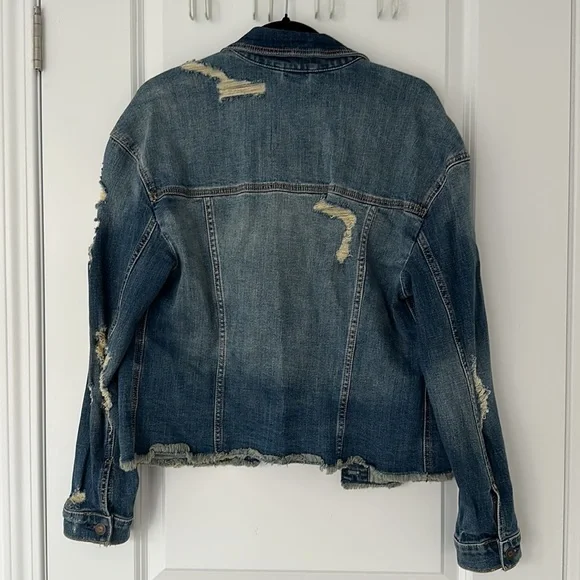 Hollister Ripped Jean Jacket (Small) - Picture 2 of 3
